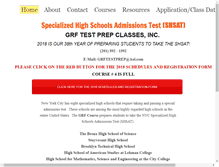 Tablet Screenshot of grftestprep.com